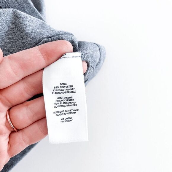 Hyba Womens Short Sleeve Ruching V-Neck Top Gray Size XXL - Picture 5 of 7